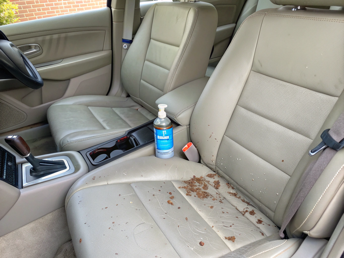 Deep cleaning of car interior upholstery