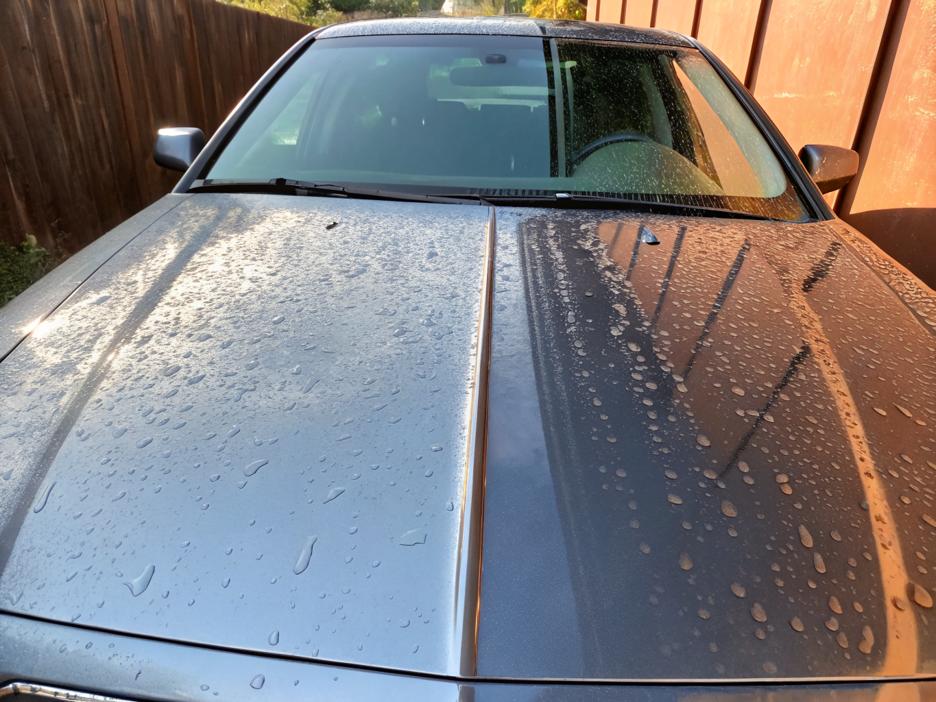 Paint correction process on vehicle hood
